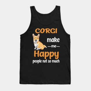 Corgi Make Me Happy (216) Tank Top